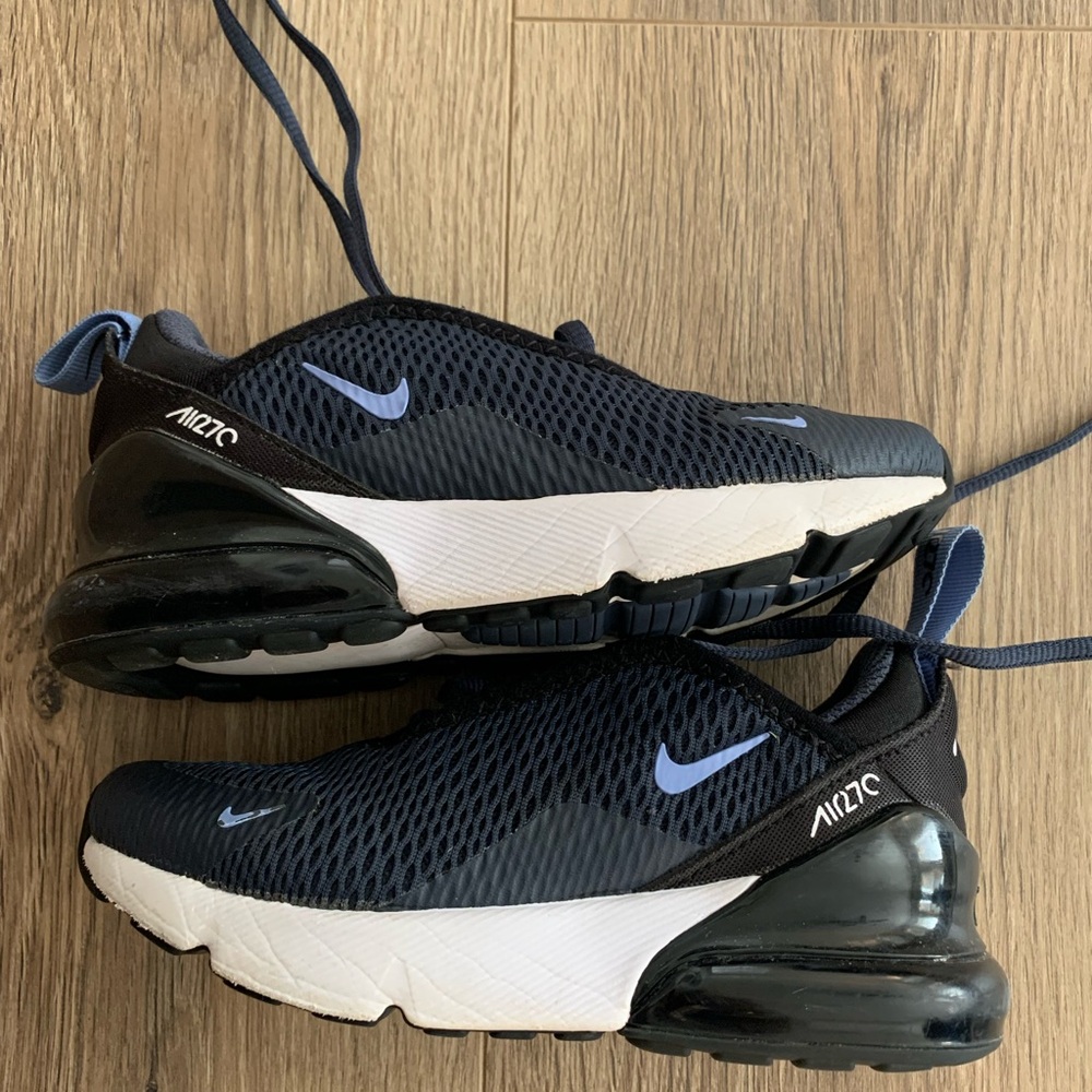Kids Nike Air Max 270 Navy Blue & White
